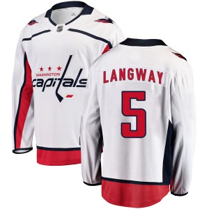 Breakaway Fanatics Branded Youth Rod Langway White Away Jersey - NHL Washington Capitals