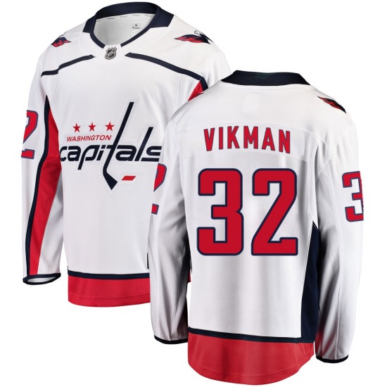 Breakaway Fanatics Branded Youth Jesper Vikman White Away Jersey - NHL Washington Capitals