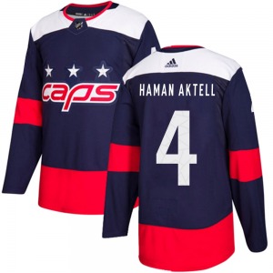 Authentic Adidas Youth Hardy Haman Aktell Navy Blue 2018 Stadium Series Jersey - NHL Washington Capitals