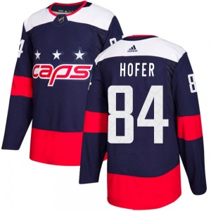 Authentic Adidas Youth Ryan Hofer Navy Blue 2018 Stadium Series Jersey - NHL Washington Capitals