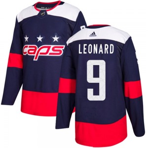 Authentic Adidas Youth Ryan Leonard Navy Blue 2018 Stadium Series Jersey - NHL Washington Capitals