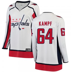 Breakaway Fanatics Branded Women's David Kampf White Away Jersey - NHL Washington Capitals