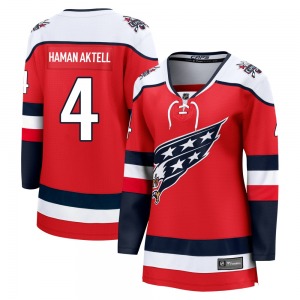 Breakaway Fanatics Women's Hardy Haman Aktell Red Alternate 2025 Jersey - NHL Washington Capitals