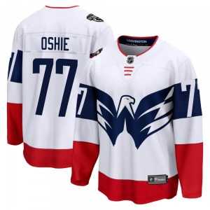 Breakaway Fanatics Branded Youth T.J. Oshie White 2023 Stadium Series Jersey - NHL Washington Capitals