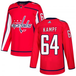Authentic Adidas Youth David Kampf Red Home Jersey - NHL Washington Capitals