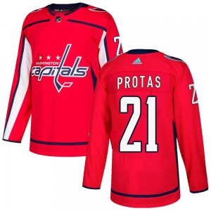 Authentic Adidas Youth Aliaksei Protas Red Home Jersey - NHL Washington Capitals