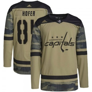 Authentic Adidas Youth Ryan Hofer Camo Military Appreciation Practice Jersey - NHL Washington Capitals