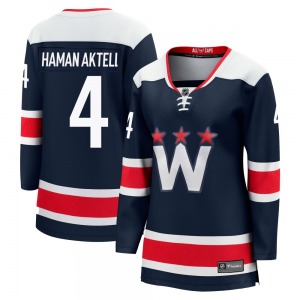 Premier Fanatics Branded Women's Hardy Haman Aktell Navy Breakaway 2020/21 Alternate Jersey - NHL Washington Capitals