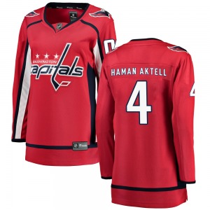 Breakaway Fanatics Branded Women's Hardy Haman Aktell Red Home Jersey - NHL Washington Capitals