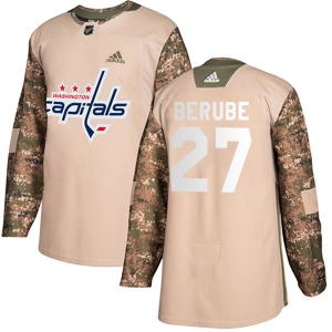 Authentic Adidas Youth Craig Berube Camo Veterans Day Practice Jersey - NHL Washington Capitals