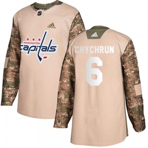 Authentic Adidas Youth Jakob Chychrun Camo Veterans Day Practice Jersey - NHL Washington Capitals