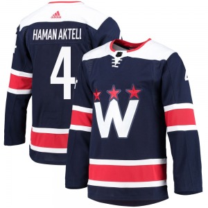 Authentic Adidas Youth Hardy Haman Aktell Navy 2020/21 Alternate Primegreen Pro Jersey - NHL Washington Capitals