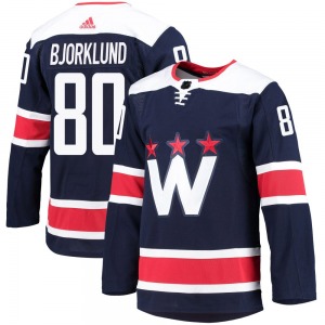 Authentic Adidas Youth Garin Bjorklund Navy 2020/21 Alternate Primegreen Pro Jersey - NHL Washington Capitals