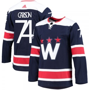 Authentic Adidas Youth John Carlson Navy 2020/21 Alternate Primegreen Pro Jersey - NHL Washington Capitals