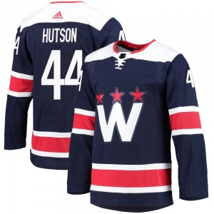Authentic Adidas Youth Cole Hutson Navy 2020/21 Alternate Primegreen Pro Jersey - NHL Washington Capitals