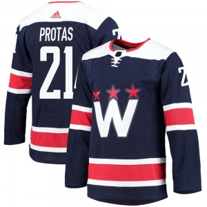 Authentic Adidas Youth Aliaksei Protas Navy 2020/21 Alternate Primegreen Pro Jersey - NHL Washington Capitals
