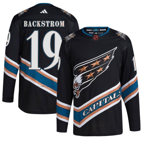 Authentic Adidas Youth Nicklas Backstrom Black Reverse Retro 2.0 Jersey - NHL Washington Capitals