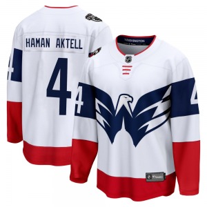 Breakaway Fanatics Branded Adult Hardy Haman Aktell White 2023 Stadium Series Jersey - NHL Washington Capitals