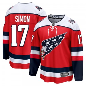 Breakaway Fanatics Adult Chris Simon Red Alternate 2025 Jersey - NHL Washington Capitals
