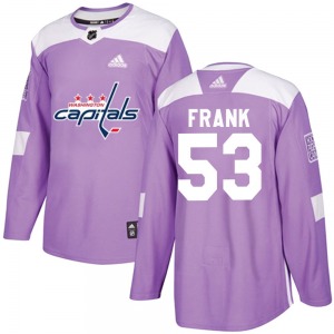 Authentic Adidas Youth Ethen Frank Purple Fights Cancer Practice Jersey - NHL Washington Capitals