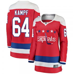 Breakaway Fanatics Branded Women's David Kampf Red Alternate Jersey - NHL Washington Capitals
