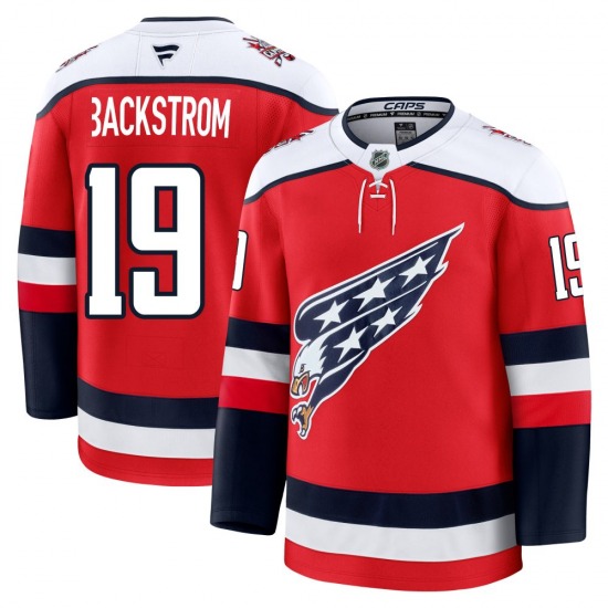 Premium Fanatics Adult Nicklas Backstrom Red Alternate 2025 Jersey - NHL Washington Capitals