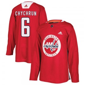 Authentic Adidas Youth Jakob Chychrun Red Practice Jersey - NHL Washington Capitals