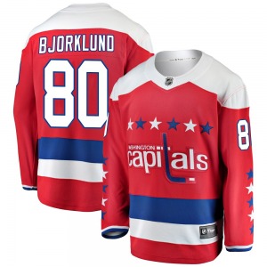 Breakaway Fanatics Branded Youth Garin Bjorklund Red Alternate Jersey - NHL Washington Capitals