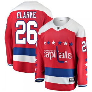 Breakaway Fanatics Branded Youth Graeme Clarke Red Alternate Jersey - NHL Washington Capitals