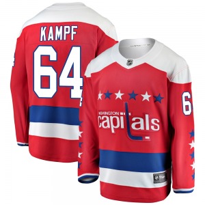 Breakaway Fanatics Branded Youth David Kampf Red Alternate Jersey - NHL Washington Capitals