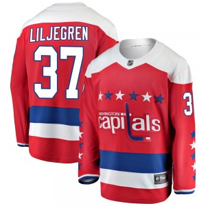 Breakaway Fanatics Branded Youth Timothy Liljegren Red Alternate Jersey - NHL Washington Capitals