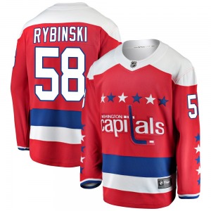 Breakaway Fanatics Branded Youth Henrik Rybinski Red Alternate Jersey - NHL Washington Capitals