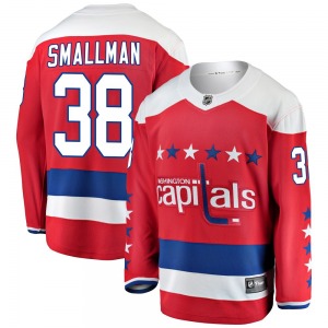 Breakaway Fanatics Branded Youth Spencer Smallman Red Alternate Jersey - NHL Washington Capitals