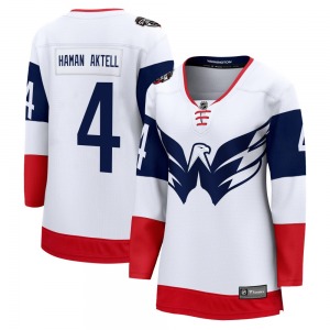 Breakaway Fanatics Branded Women's Hardy Haman Aktell White 2023 Stadium Series Jersey - NHL Washington Capitals
