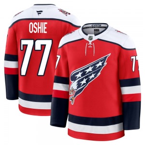 Premium Fanatics Youth T.J. Oshie Red Alternate 2025 Jersey - NHL Washington Capitals