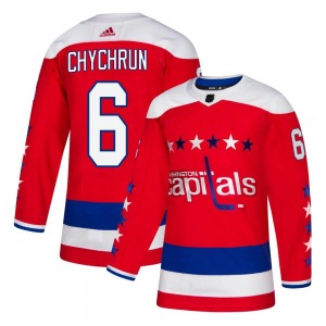 Authentic Adidas Youth Jakob Chychrun Red Alternate Jersey - NHL Washington Capitals