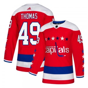 Authentic Adidas Youth Patrick Thomas Red Alternate Jersey - NHL Washington Capitals