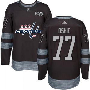 Authentic Youth T.J. Oshie Black 1917-2017 100th Anniversary Jersey - NHL Washington Capitals