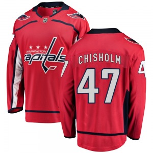 Breakaway Fanatics Branded Youth Declan Chisholm Red Home Jersey - NHL Washington Capitals