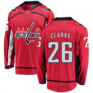 Breakaway Fanatics Branded Youth Graeme Clarke Red Home Jersey - NHL Washington Capitals