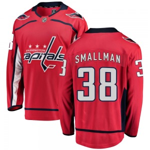 Breakaway Fanatics Branded Youth Spencer Smallman Red Home Jersey - NHL Washington Capitals