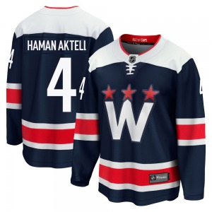 Premier Fanatics Branded Youth Hardy Haman Aktell Navy Breakaway 2020/21 Alternate Jersey - NHL Washington Capitals