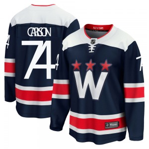Premier Fanatics Branded Youth John Carlson Navy zied Breakaway 2020/21 Alternate Jersey - NHL Washington Capitals
